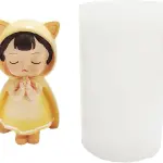 3D Praying Girl blessing silicone mould