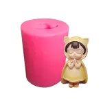 3D Praying Girl blessing silicone mould