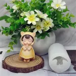 3D Praying Girl blessing silicone mould