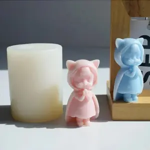 3D Praying Girl blessing silicone mould