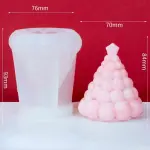 3D Christmas Tree with star silicone mould (small)
