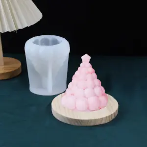 3D Christmas Tree with star silicone mould (small)