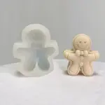 3D Christmas gingerbread Man silicone mould for chocolate resins etc