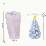 3D Christmas Tree with star silicone mould (large )