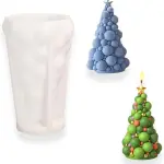 3D Christmas Tree with star silicone mould (large )
