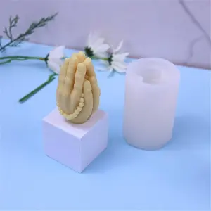 3D Folding hand praying theme silicone mould