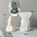 3D Folding hand praying theme silicone mould style 2