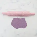 Big Heart texture rolling pin