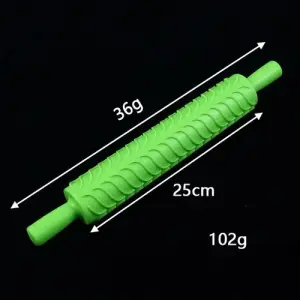 Embossed texture rolling pin