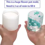 CYLINDER RESIN MOULD, DIY FLOWER POT MOLD, PEN HOLDER MOLD, PLANTER POT