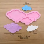 3 cavity cloud popscile silicone mould