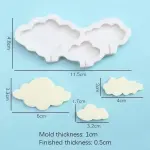 3 cavity cloud popscile silicone mould