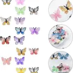 16 pcs different style of butterfly edible Wafer