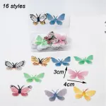 16 pcs different style of butterfly edible Wafer