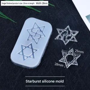 Star of David Enakshi 6 pointed star silicone mould