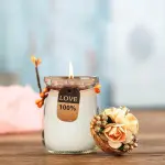 6 pcs set Floral Glass Jars 100ml/3.4oz for candles/wedding flavors/candy/gifting/chocolate