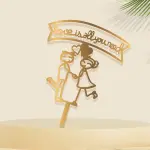 1 pcs All you need is Love couple cake topper