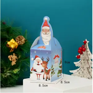 Small Christmas Snowman theme Gift Box (1 PACK = 7 PIECES) Style 8