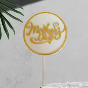 Double acrylic Mothers day cake topper