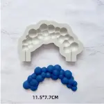 Curved arched Bubble sphere ball silicone mould
