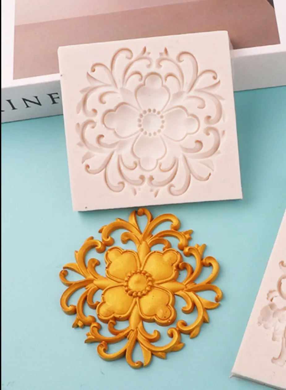 Vintage Element Silicone Mould for Fondant, Chocolate & DIY Crafts