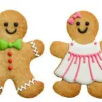 Multi Colour Gingerman Shape Plastic Cookie Cutter - Set of 5 Pieces