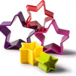 Star Biscuit/Cookie Cutters,Set of 5 Various Sizes