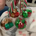 Clear round plastic small gift box size 12 cm