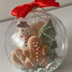 Clear round plastic small gift box size 12 cm