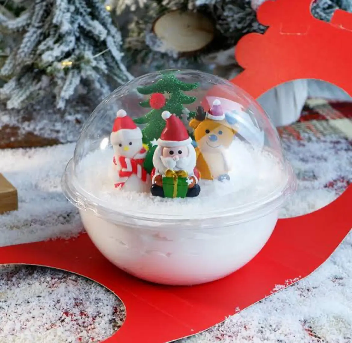 Clear round box plastic ball size 12 cm