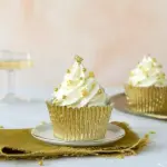 100Pcs Cupcake Cases,Foil Metallic Cupcake Liners Baking Muffin Paper Cups