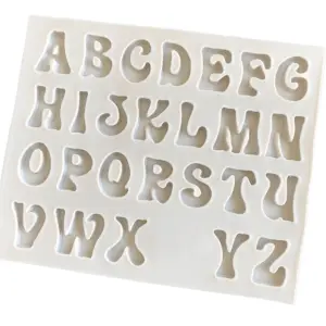 1pc capital Alphabet Silicone Mould