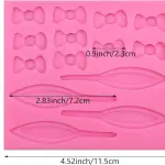 Easter Bunny Ear Bow Silicone Rabbit Silicone Fondant Mould