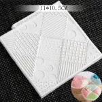 Fondant Patchwork Quilt Knitting Weave Mat silicone Mould
