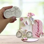 Bicycle Cycle with basket silicone mould