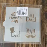 Fathers dad cake cookie Decoration Stencils