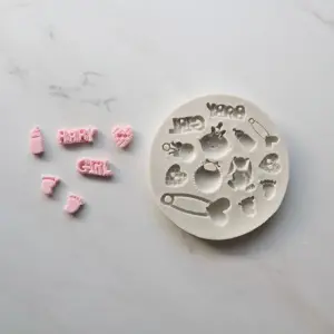 Baby Girl baby shower Silicone mould