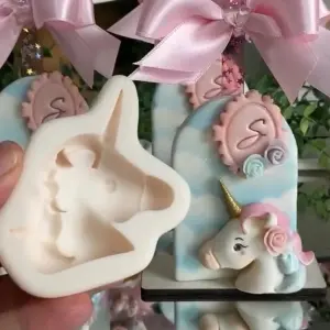 Cute 3D unicorn silicone mould