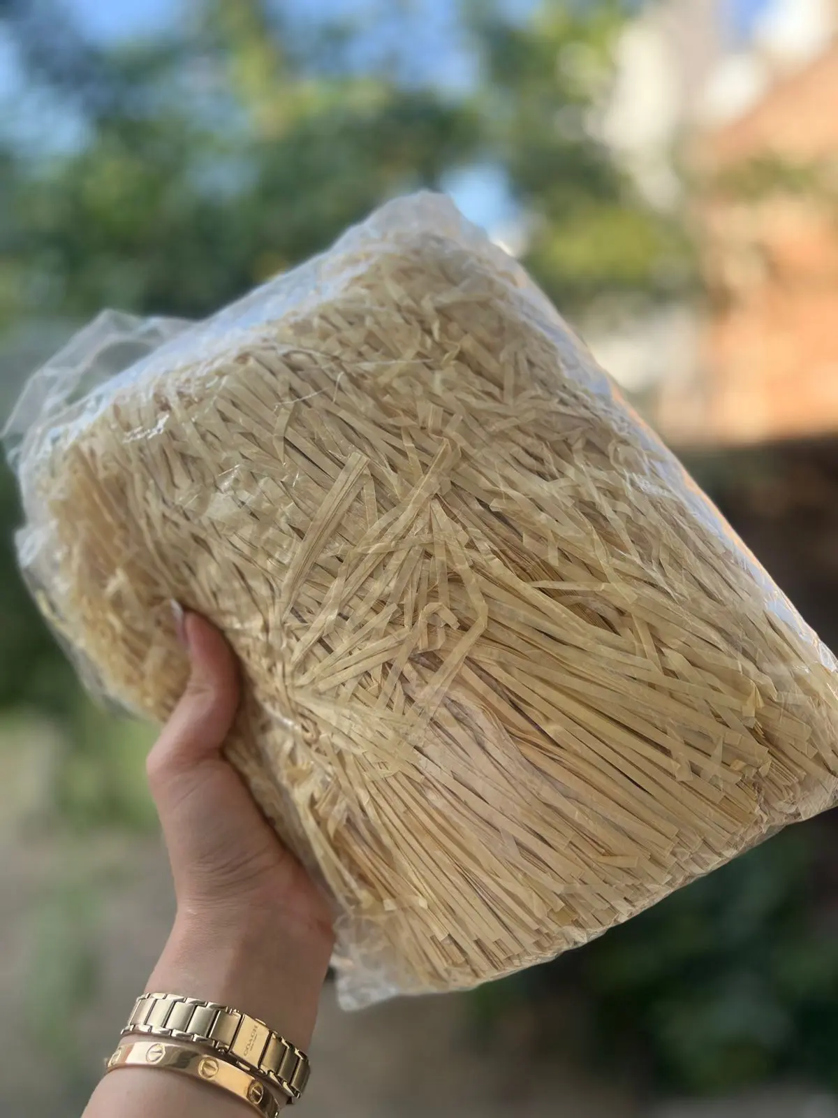 Light Yellow Shredded Paper 100 grams