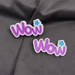 3 Pcs Wow Word Miniature toy topper