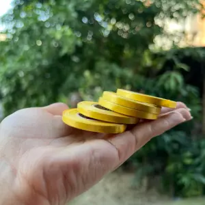 5mm * 10m meters Yellow Shiny Curling Ribbon packaging rope (1 pcs)