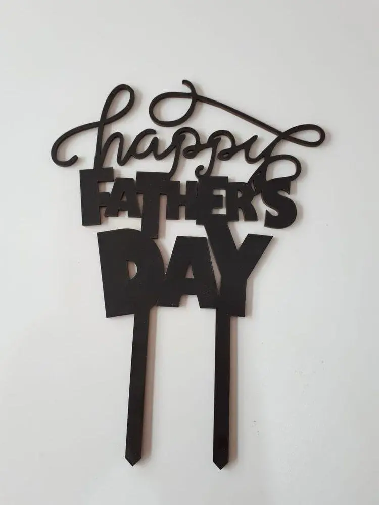 Happy Fathers day cake topper Style 2