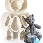 Teddy Bear Silicone Fondant Mould Style 7