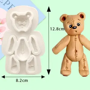 Teddy Bear Silicone Fondant Mould Style 7