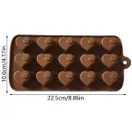 Circled heart Chocolate silicone Mould