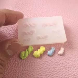 Mini Biscuit twists silicone mould