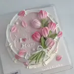 2 cavity Tulip flower Petal Silicone Mould