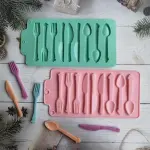 Spoon Fork Knife Chocolate Silicone Mould