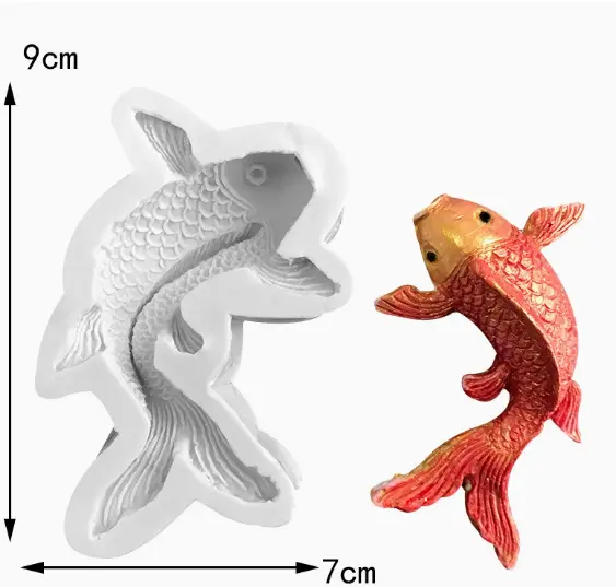 Koi Fish Silicone mould Style 2