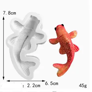 Koi Fish Silicone mould Style 1